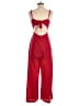 Fashion Nova Solid Red Jumpsuit Size S - photo 2