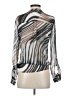 Zac & Rachel 100% Polyester Animal Print Silver Long Sleeve Blouse Size S - photo 2