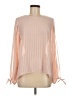 Waverly Grey 100% Polyester Pink Long Sleeve Blouse Size M - photo 1