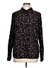 CAbi 100% Polyester Print Black Long Sleeve Blouse Size L - photo 1