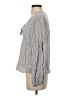 Splendid Stripes Blue Silver Long Sleeve Blouse Size XS - photo 5