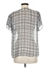 CAbi 100% Polyester Gray Short Sleeve Blouse Size M - photo 2