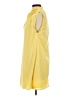 Lena 100% Polyester Solid Yellow Casual Dress Size S - photo 5