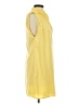 Lena 100% Polyester Solid Yellow Casual Dress Size S - photo 4