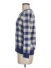 Ann Taylor LOFT Outlet 100% Cotton Checkered-gingham Blue Pullover Sweater Size M - photo 5