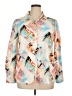 Zeagoo Print Ivory Long Sleeve Blouse Size XL - photo 1