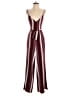 Lovers + Friends Stripes Burgundy Jumpsuit Size S - photo 1
