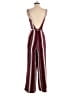 Lovers + Friends Stripes Burgundy Jumpsuit Size S - photo 2
