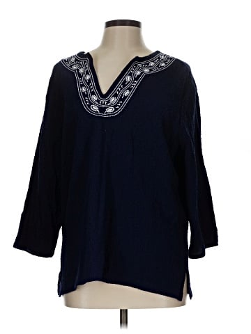 C.D. Petites 3/4 Sleeve Blouse (view 1)