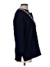 C.D. Petites Blue 3/4 Sleeve Blouse Size L - photo 4
