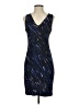 Milly Graphic Blue Cocktail Dress Size 2 - photo 1