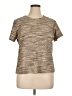 Covington Metallic Brown Short Sleeve Top Size 1X - photo 1