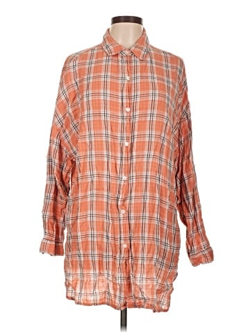 Max Studio 3/4 Sleeve Button-Down Shirt (view 1)