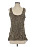 Ecru 100% Rayon Gray Sleeveless Top Size S - photo 1