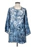 Soft Surroundings 100% Polyester Blue 3/4 Sleeve Blouse Size S - photo 1