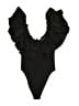Zara 100% Cotton Black Bodysuit Size M - photo 1