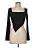 Shein 100% Polyester Black Long Sleeve Top Size M - photo 1