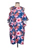 Mud Pie Print Blue Cocktail Dress Size L - photo 1