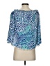 Lilly Pulitzer 100% Rayon Blue 3/4 Sleeve Blouse Size XS - photo 2