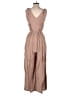 Shein Solid Brown Tan Jumpsuit Size XS (estimated) - photo 2