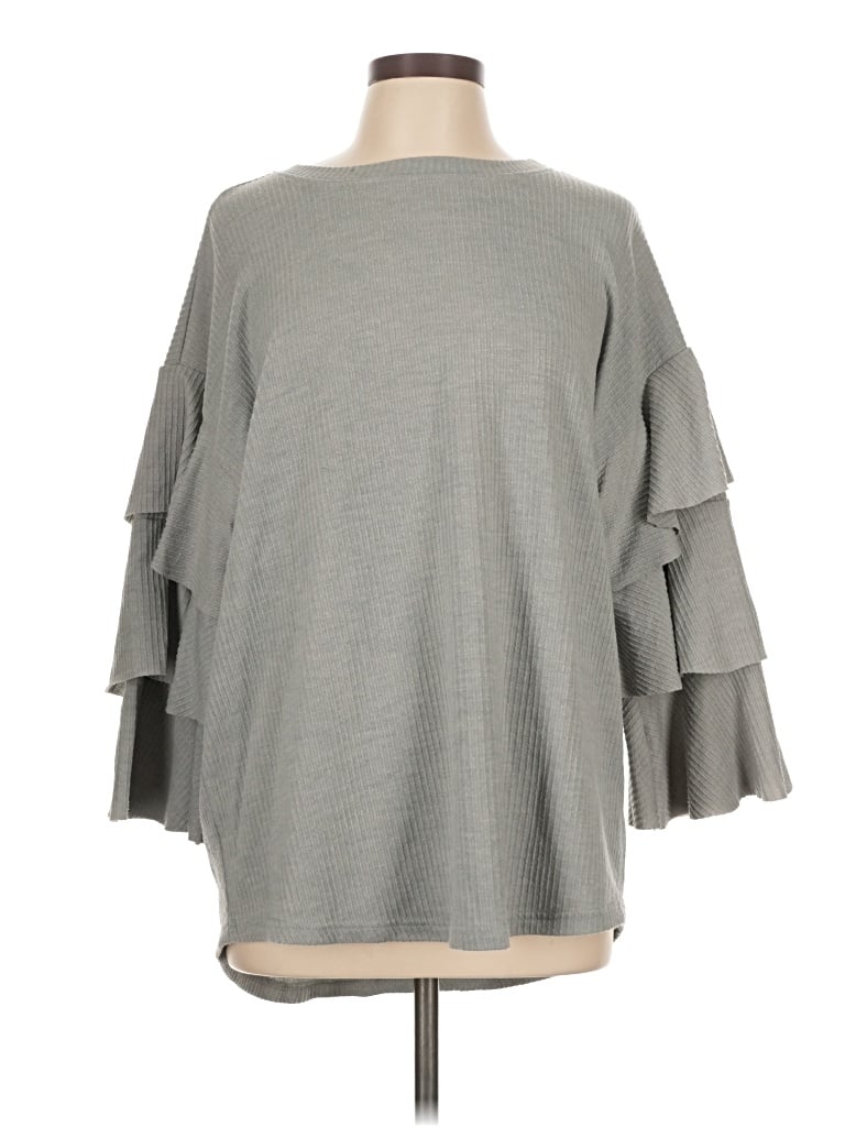 Pre-owned Kori America Poncho In Gray