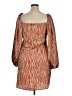 Boohoo 100% Polyester Orange Casual Dress Size 14 - photo 2