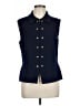 St. John Blue Sweater Vest Size L - photo 1