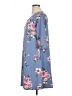 Nine Britton Floral Blue Casual Dress Size 1X - photo 5