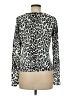 C.D. Petites 100% Acrylic Animal Print Silver Pullover Sweater Size M - photo 2