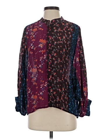Feathers Long Sleeve Blouse (view 1)