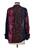 Feathers 100% Cupro Purple Long Sleeve Blouse Size XS - photo 2