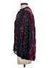 Feathers 100% Cupro Purple Long Sleeve Blouse Size XS - photo 5