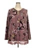 Blue Island Burgundy Long Sleeve Blouse Size XXL - photo 1