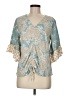 Cato Teal 3/4 Sleeve Blouse Size M - photo 1