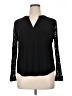 Kasper Black Long Sleeve Blouse Size XL - photo 1