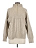 Calligraphie Tan Turtleneck Sweater Size M - photo 1