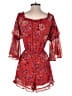 American Eagle Outfitters 100% Polyester Red Romper Size XS - photo 2