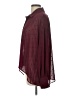 DR2 100% Polyester Polka Dots Burgundy Long Sleeve Blouse Size L - photo 5
