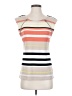 Calvin Klein Stripes Multi Color Orange Sleeveless Top Size XS - photo 1