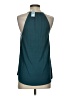Ann Taylor LOFT 100% Polyester Teal Sleeveless Blouse Size XXS - photo 2