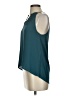 Ann Taylor LOFT 100% Polyester Teal Sleeveless Blouse Size XXS - photo 5