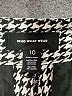 Who What Wear Houndstooth Silver Casual Pants Size 10 - photo 7
