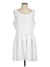 Unbranded White Casual Dress Size L (estimated) - photo 1