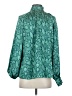 Sugar Lips 100% Polyester Teal Long Sleeve Blouse Size S - photo 2