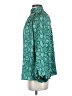 Sugar Lips 100% Polyester Teal Long Sleeve Blouse Size S - photo 5