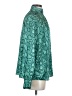 Sugar Lips 100% Polyester Teal Long Sleeve Blouse Size S - photo 4