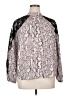 Bold Elements 100% Polyester Silver Long Sleeve Blouse Size XL - photo 1