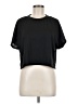 Shein 100% Polyester Black Short Sleeve T-Shirt Size 8 - 10 - photo 1