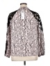 Bold Elements 100% Polyester Silver Long Sleeve Blouse Size XL - photo 2