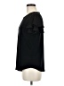 Adrianna Papell Black Short Sleeve Top Size M - photo 5